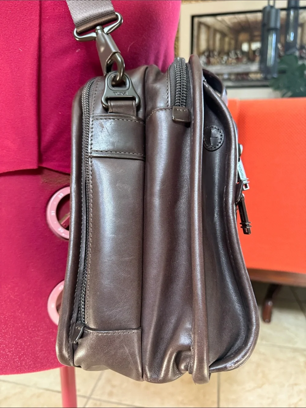 Tumi alpha leather